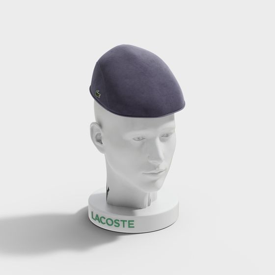 Elegant Gray Beret 3D Model for Creative Projects