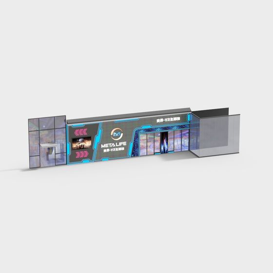 Futuristic META LIFE 3D model