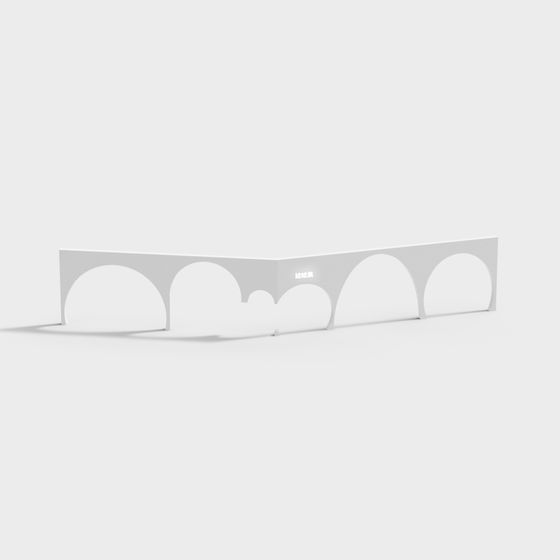 Stylish Archway Corridor 3D model