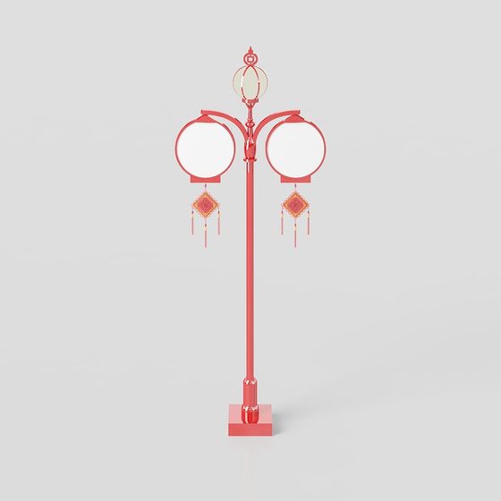 Elegant 3D Street Lamp Model for Creative Projects