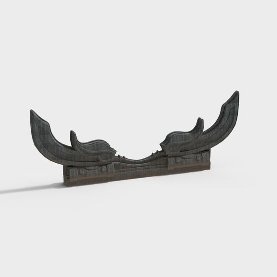 Ancient Style Architectural Decoration 3D Model