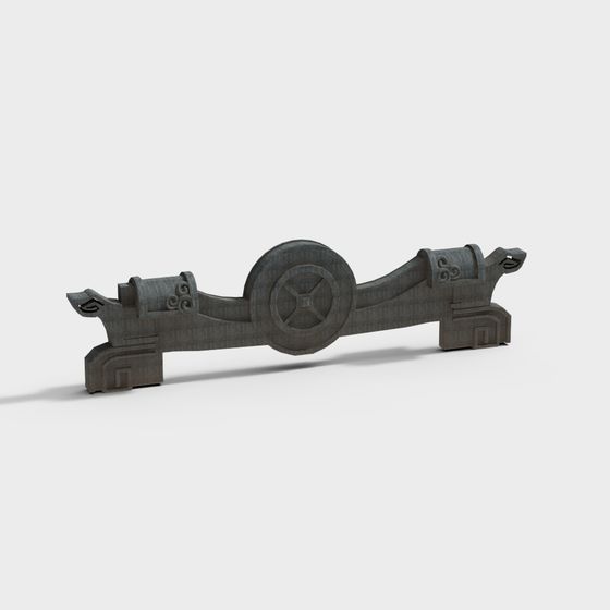 Ancient Style Stone Carving 3D model