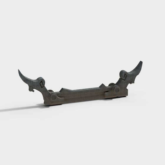 Steel Blade Low Poly 3D model