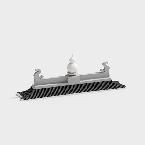 Eastern Bridge 3D model with Unique Low-Polygon Design