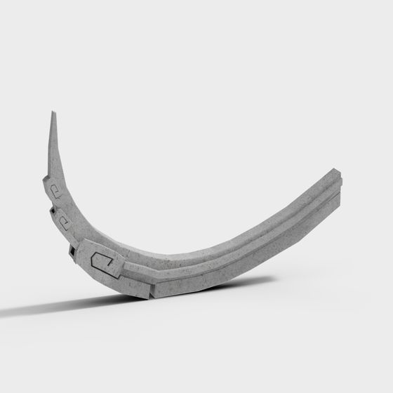 Concrete Drainage Channel 3D model