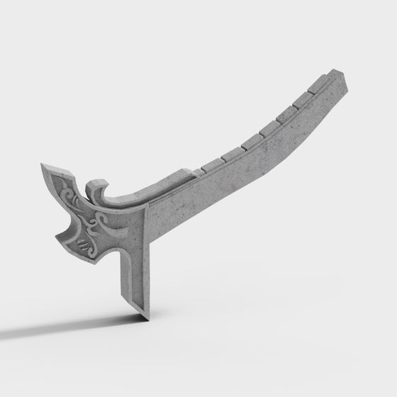 Ancient Charm Sword Hilt 3D model