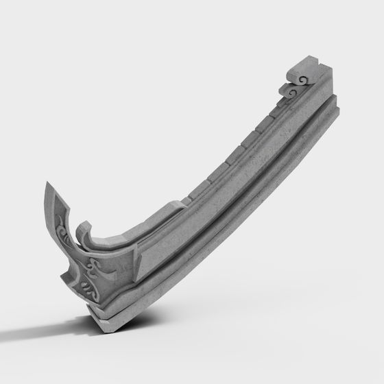 Ancient Style Beam Column 3D model