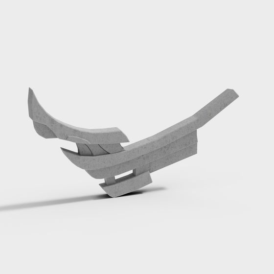 Concrete Wings 3D model