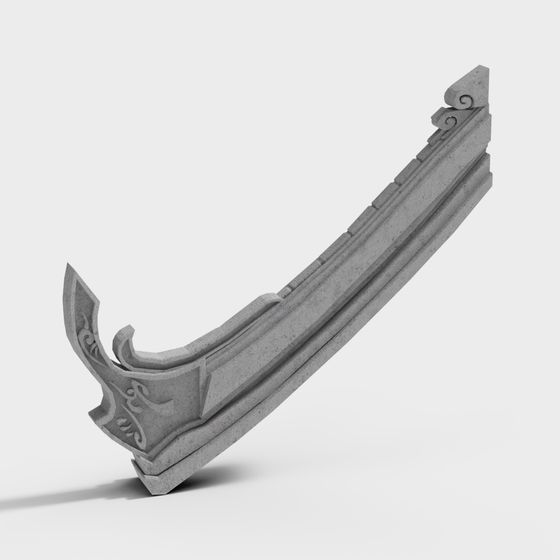 Classical Column Low Polygon 3D Model