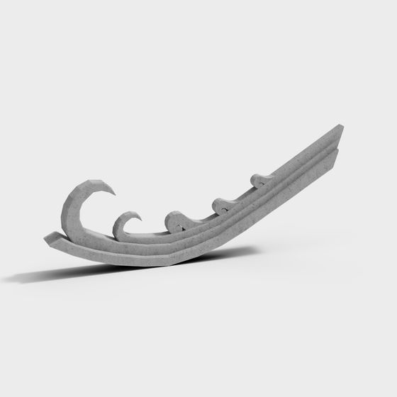 Wind Wings 3D model in Low Poly Style