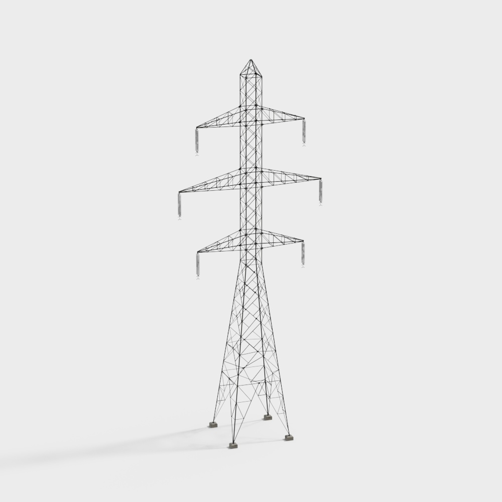 Outdoor high voltage power tower