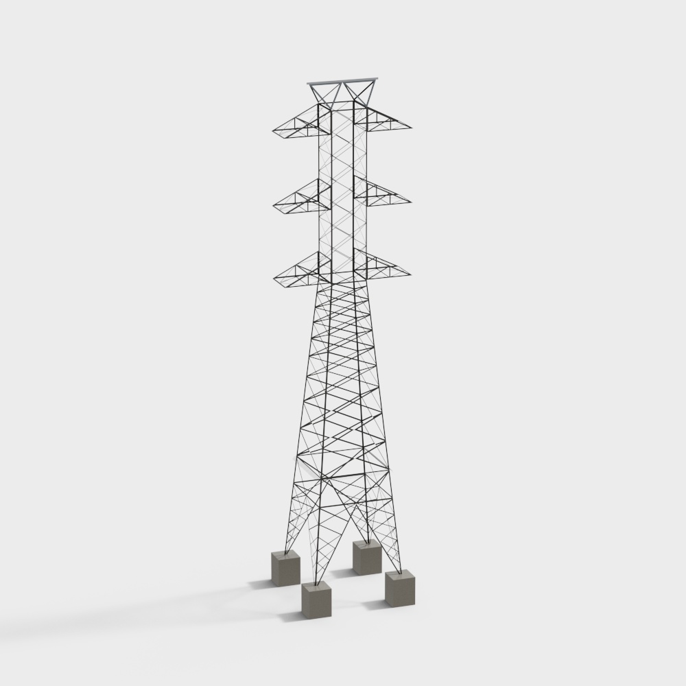 Outdoor high voltage power tower