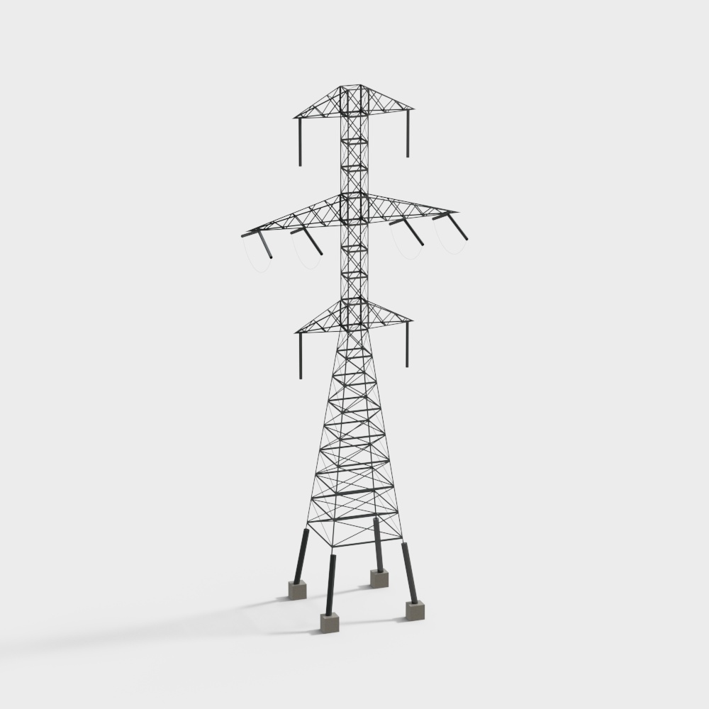 Urban Powerline 3D model