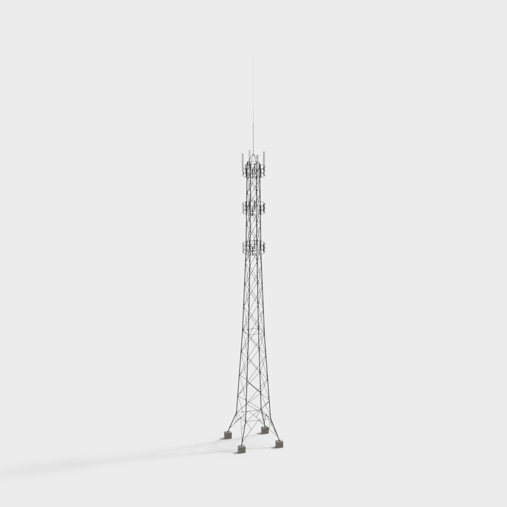 Outdoor high voltage power tower