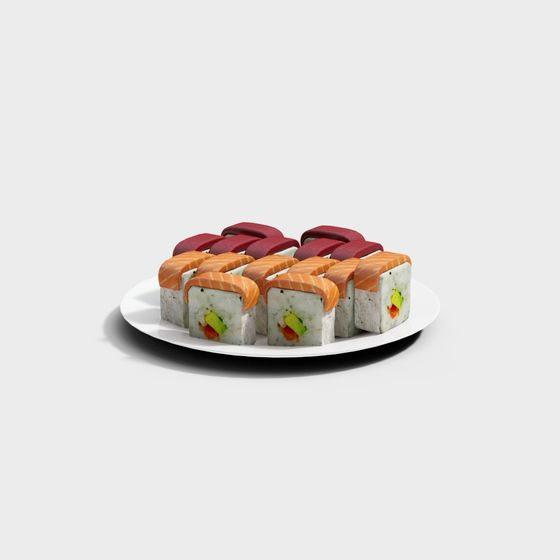 Sushi Plate 3D model
