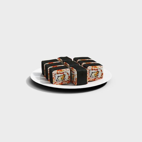 Sushi Roll 3D model
