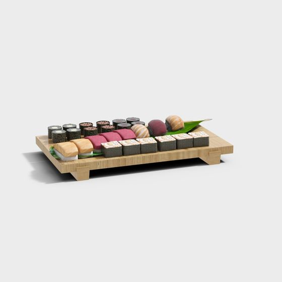 Sushi Platter 3D model