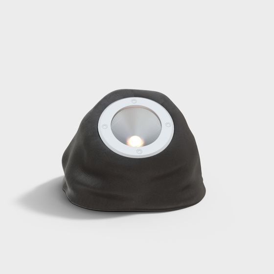 Low-Poly Rock Lamp 3D Model for Modern Interiors