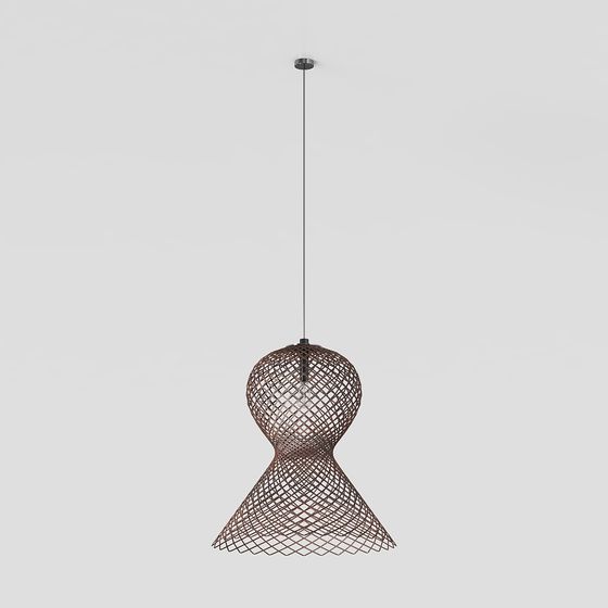 Geometric Low-Polygon Hanging Lamp 3D model