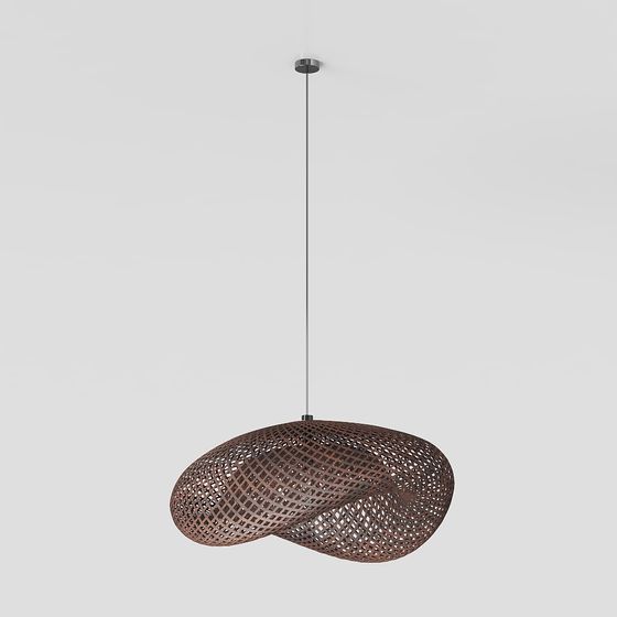 Unique Low-Poly Chandelier 3D Model