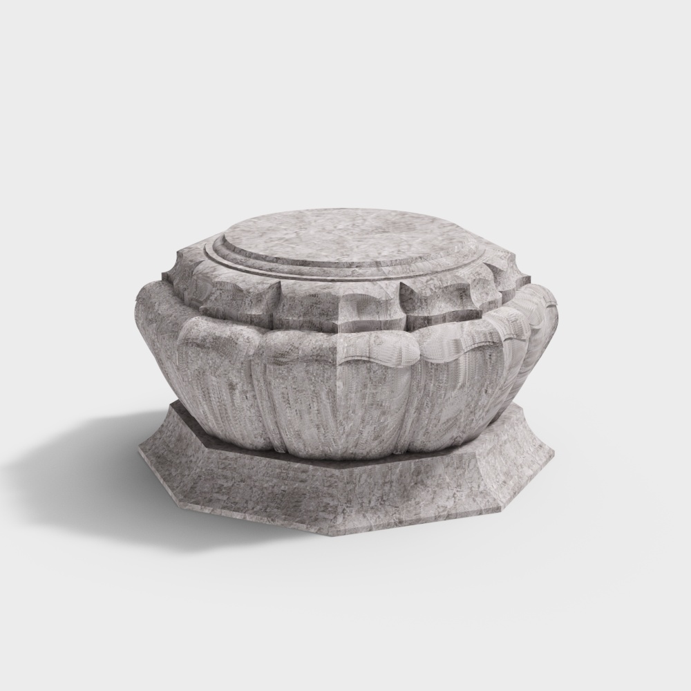 carved stone pillars