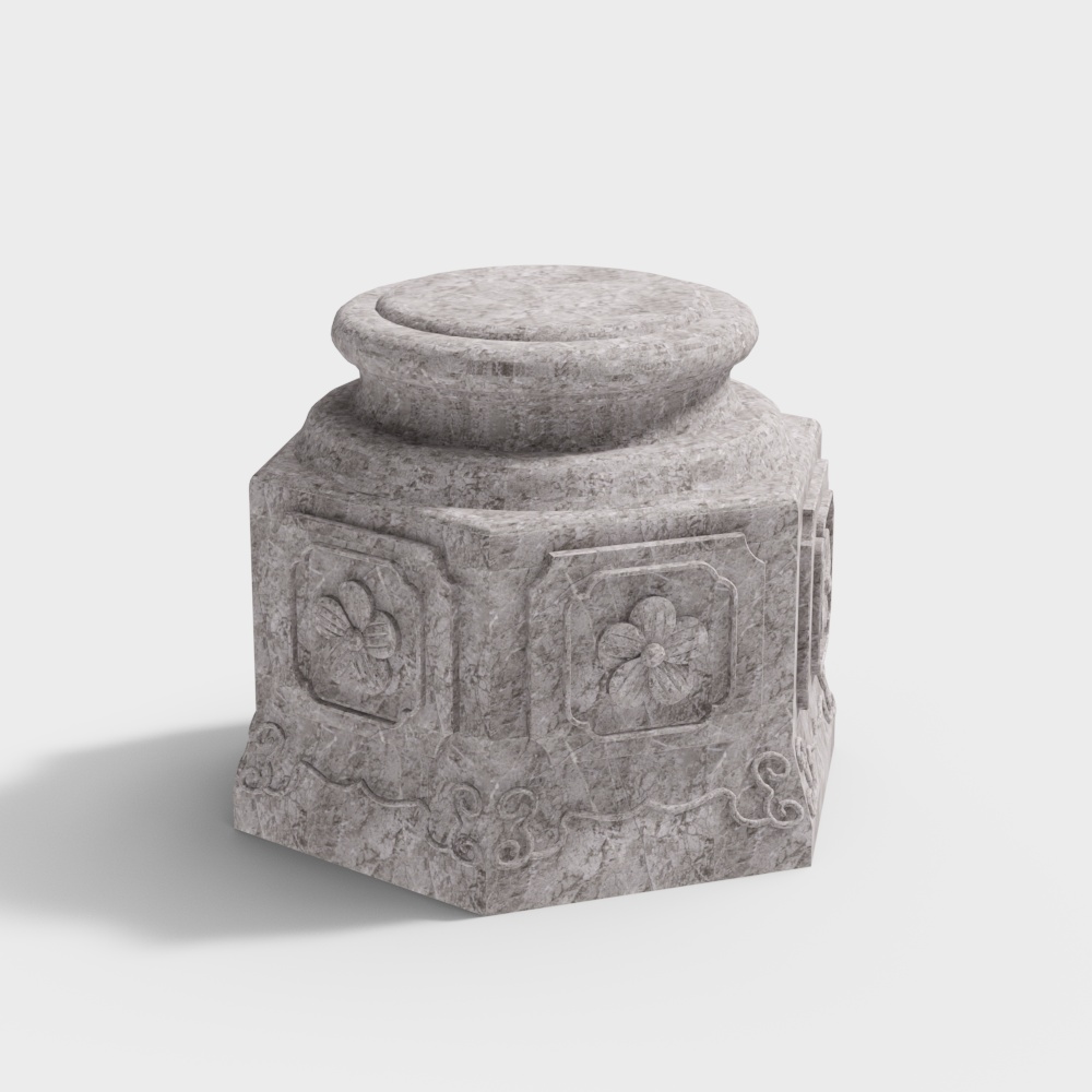 резные каменные колонны