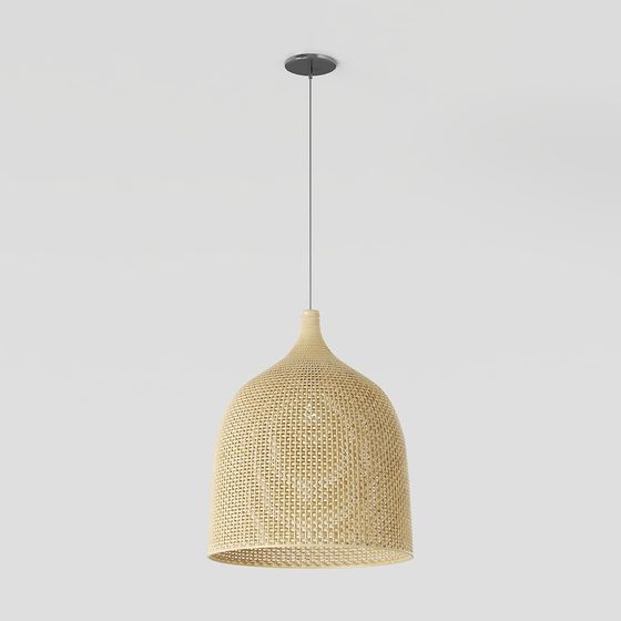 Natural Inspired Low-Poly Chandelier 3D model