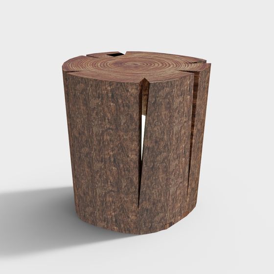 Natural Breath – 3D Model of a Timeless Wooden Stump