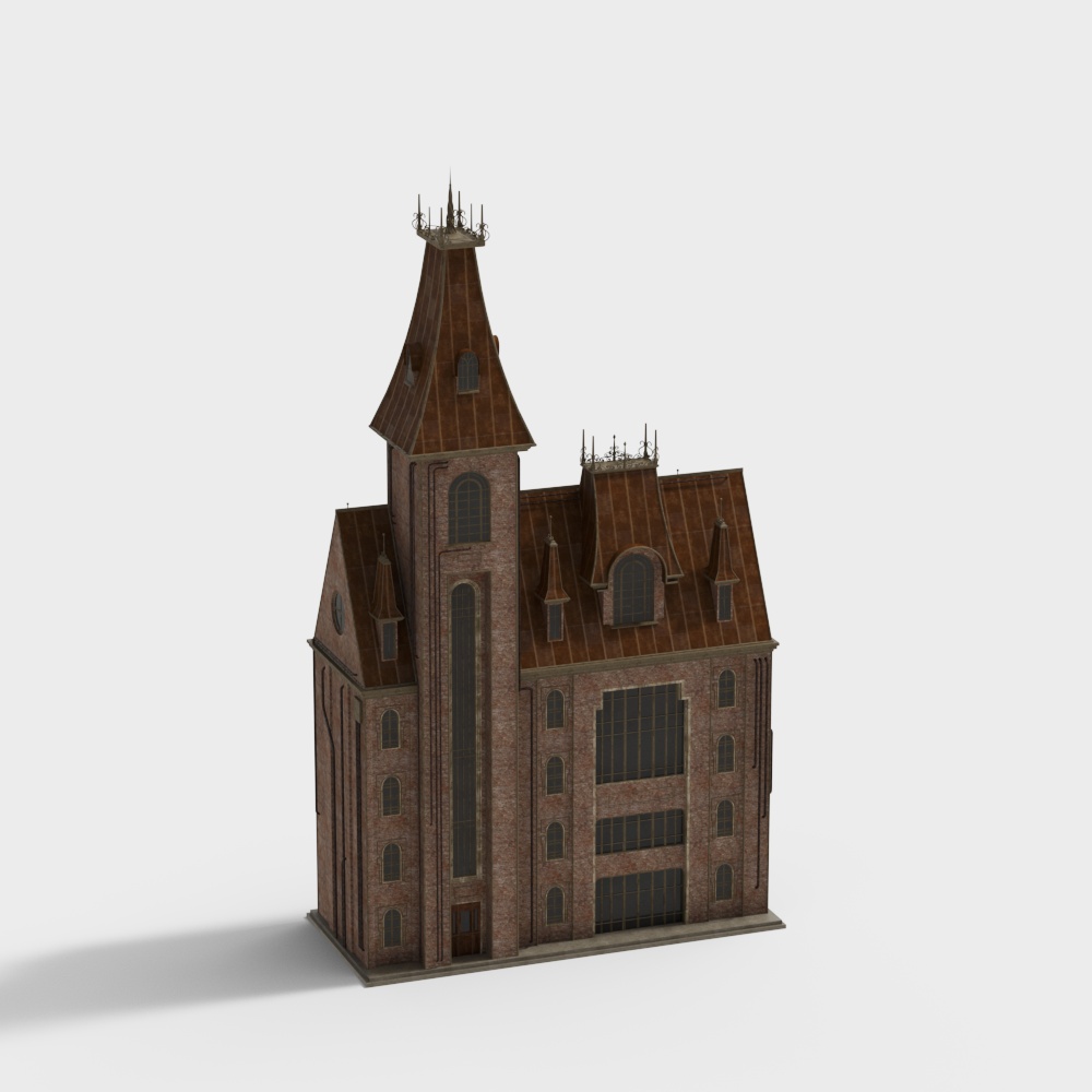 Industrial-Style Warehouse 3D model