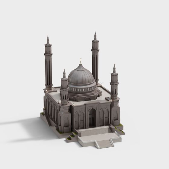 Middle Eastern Style Mosque 3D model
