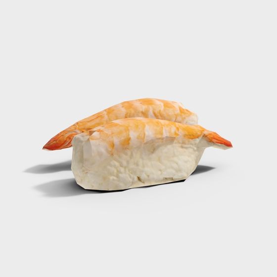 Vibrant Sushi 3D Model for Designers