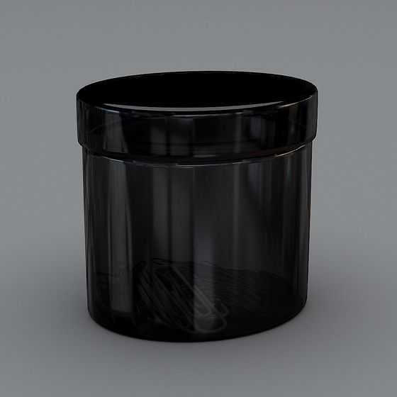 Mystical Black Obsidian Storage Jar 3D model