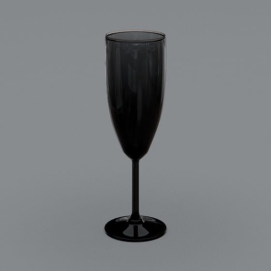 Elegant Low-Poly Wine Glass 3D model