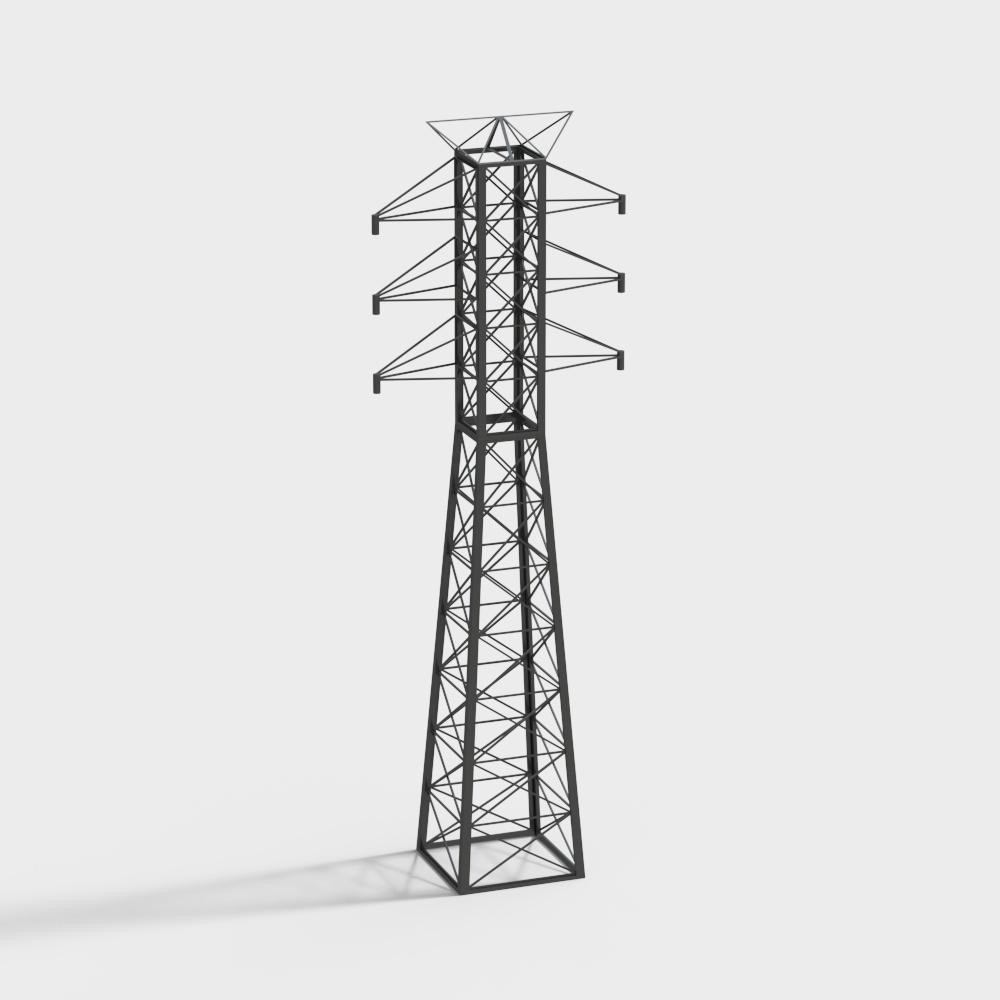 Outdoor high voltage power tower