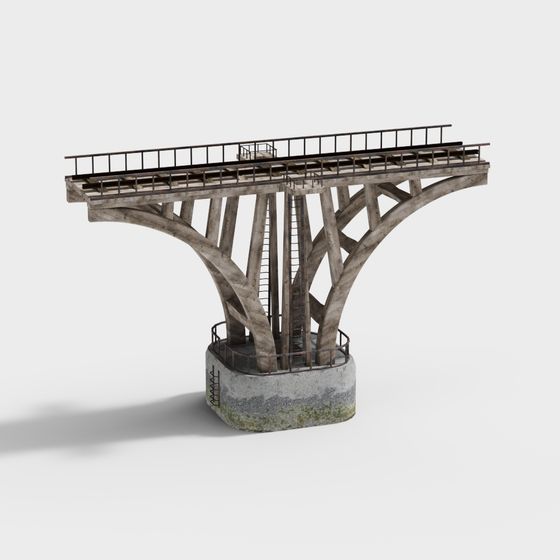 Industrial Heritage Bridge 3D model