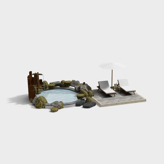 Relaxing Zen Garden 3D model for Creative Projects