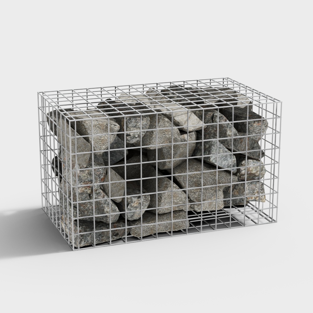 Unique Gabion 3D Model for Natural Aesthetics