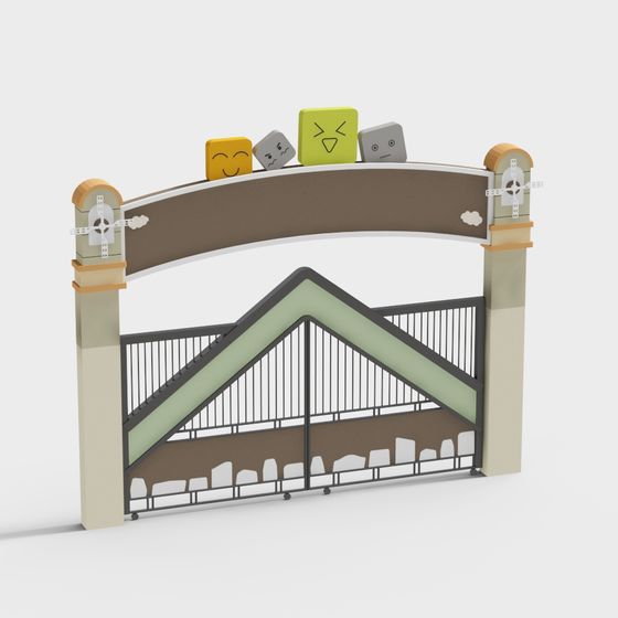 Expressive Door 3D model