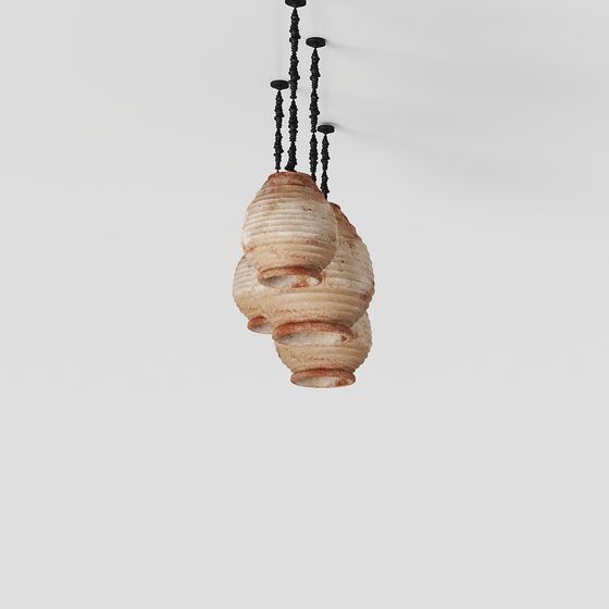 Nature-Inspired Low-Poly Light Fixture 3D Model