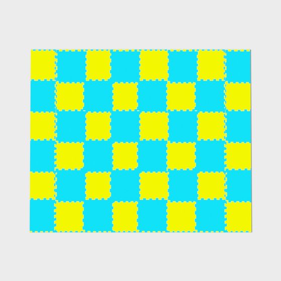 Colorful Checkerboard 3D Model Design