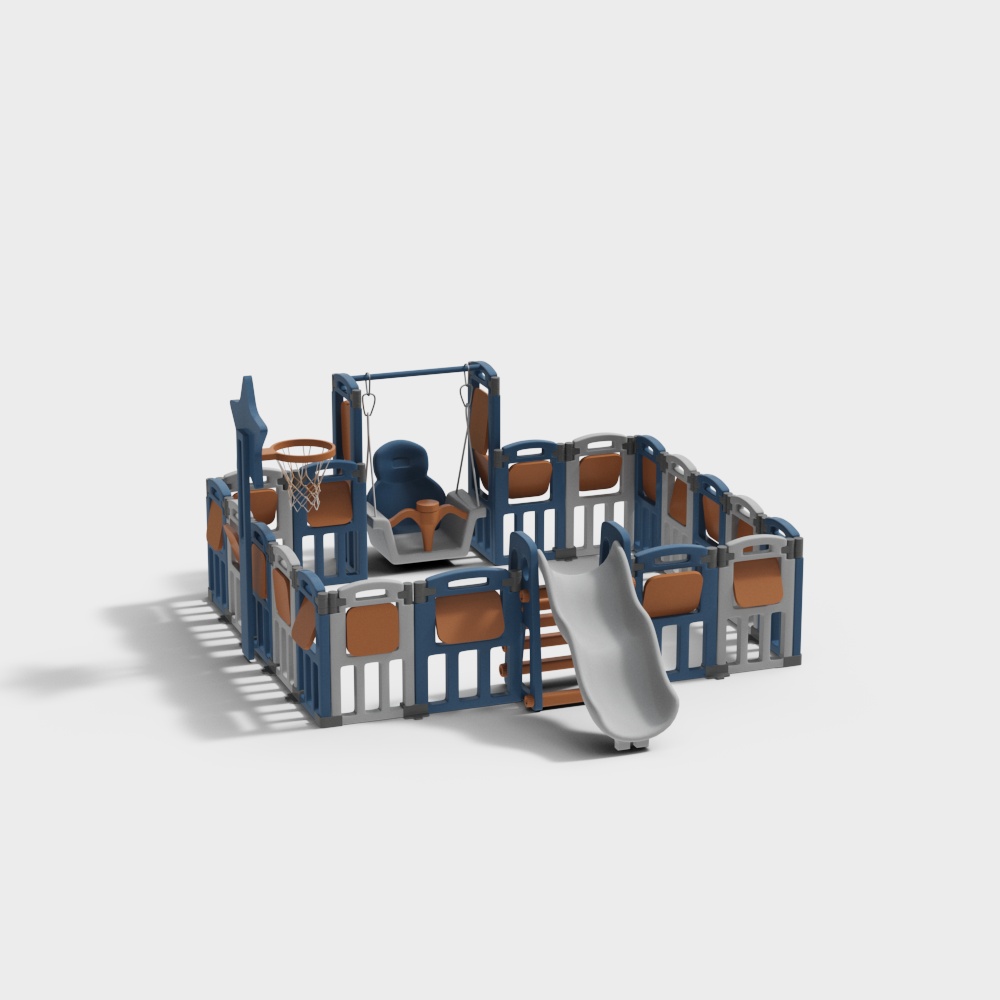 兒童滑梯爬行圍欄