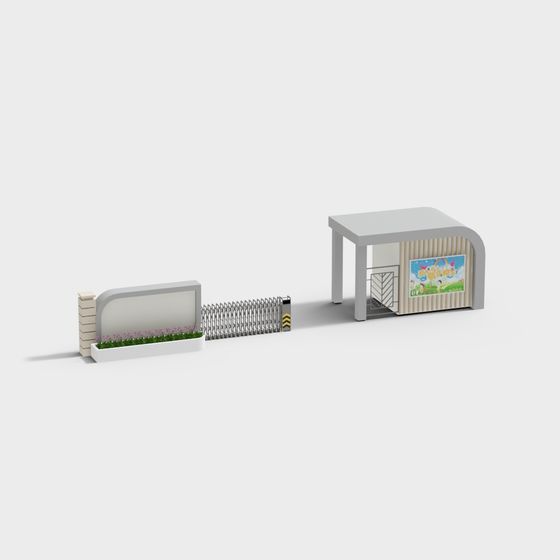 Urban Entrance Platform 3D model