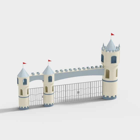 Magical Castle Gate 3D Model