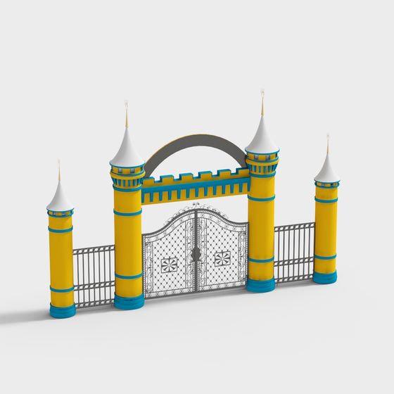 Enchanting Dream Castle Gate 3D model for Creative Projects