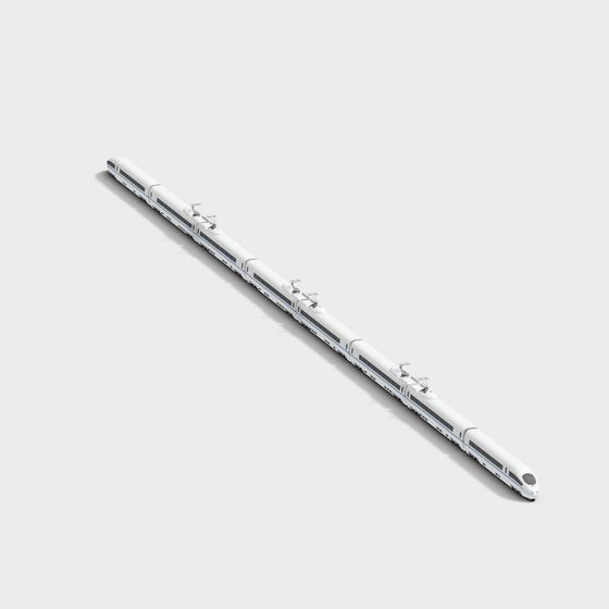 Futuristic High-Speed Train 3D model