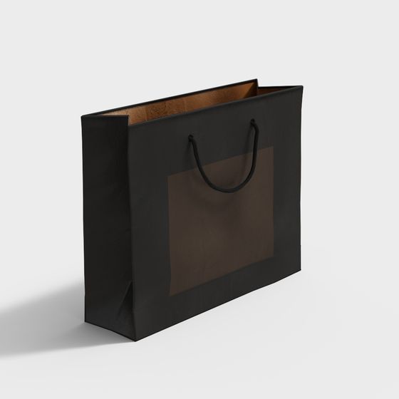 Elegant Minimalist Shopping Bag 3D model