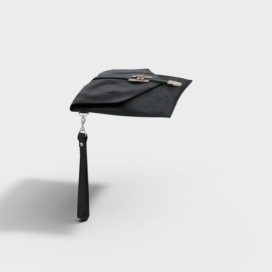 Elegant Low-Poly Clutch Bag 3D model