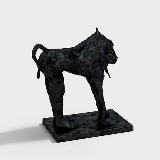 Low Poly 3D Horse Model Inspired by Ancient Sculpture