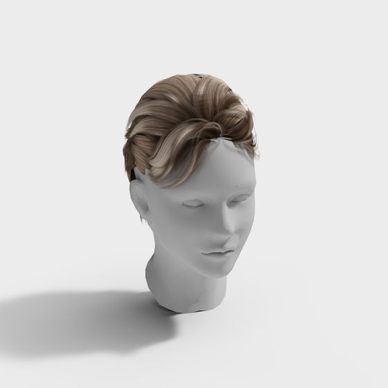 Stylish Low-Poly 3D Character Model for Design Projects