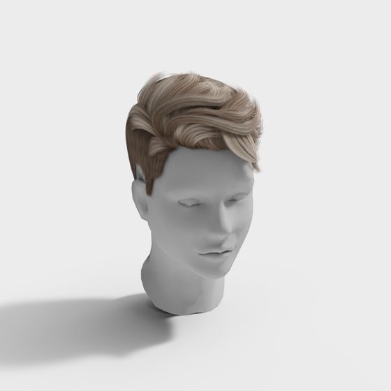 Stylish Low-Poly 3D Avatar Model